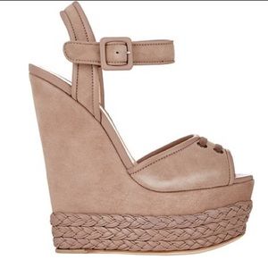 Giuseppe Braided Wedge Platform Sandal